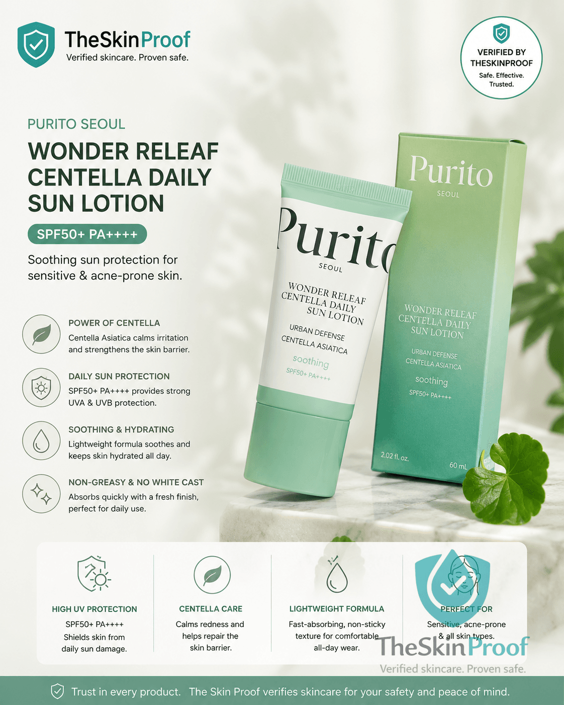 Purito Seoul Purito Seoul Wonder Releaf Centella Daily Sun Lotion 15ml availablePurito Seoul Wonder Releaf Centella Daily Sun Lotion
